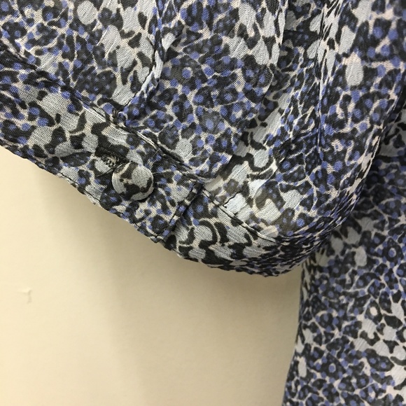 Banana Republic Blue Sheer Button Down Tunic XL - Picture 10 of 10